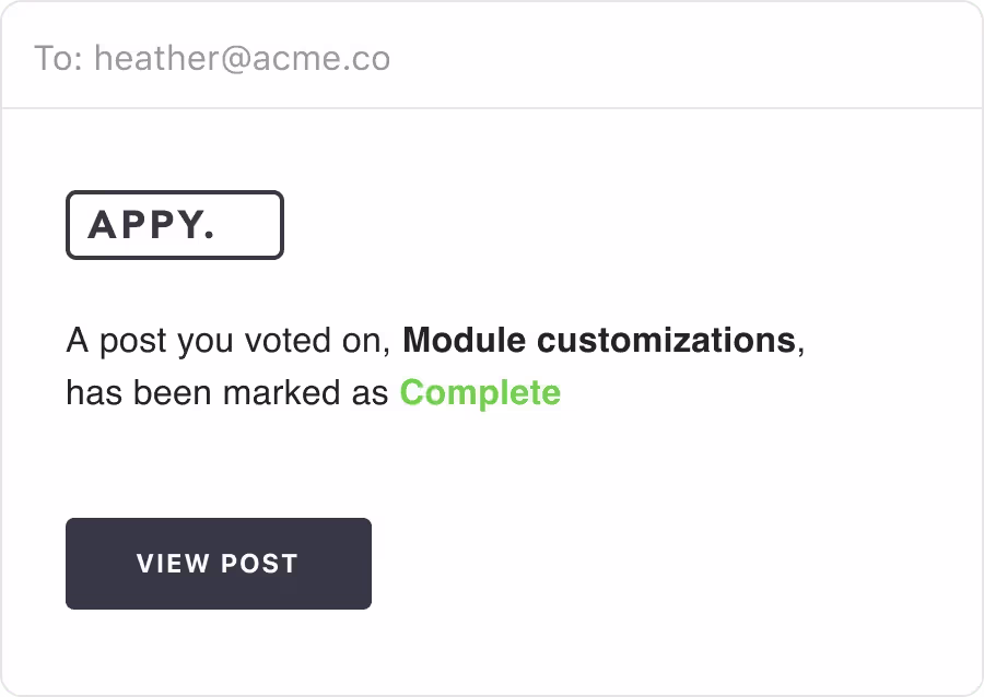 Customers tracking the progress of requested features on a public roadmap.