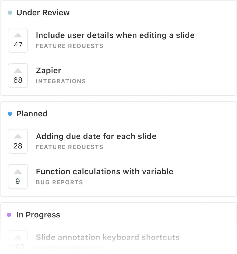 A customer finding an existing feature request on a public roadmap instead of filing a ticket.